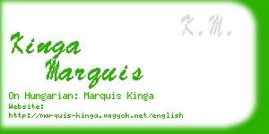 kinga marquis business card